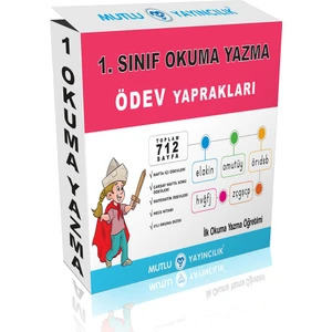 Mutlu Yayıncılık 1. Sınıf Okuma Yazma Ödev Yaprakları 1. Sınıf
