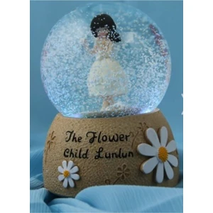 Fbz Home Papatya Temalı Müzikli Işıklı Kar Küresi Büyük Boy Kar Motorlu Cam Küre