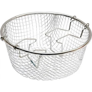 New and Single Krom Paslanmaz Cips Kızartma Teli Hareketli 22 cm