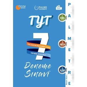Palme Yayıncılık TYT 7 Deneme Sınavı ( Palmetre Serisi )