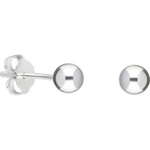 Top Gümüş Küpe Vidalı Sade Toplu Gümüş Küpe 925 Ayar KUPE-451
