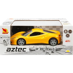 1:20 Uzaktan Kumandalı Aztec Spor Araba 20 Cm. Sarı