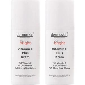 Dermoskın Be Bright  ve Nemlendirici Vitamin C Plus Krem 33 ml 2'li Paket