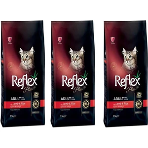 Plus Kuzu Etli Yetişkin Kedi Maması 1,5 kg 3'lü Set