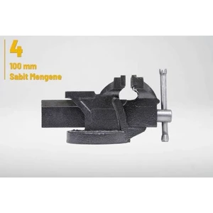 100 mm Sabit Masa Tezgah Üstü Sıkıştırma Mengene