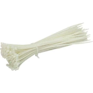Kablo Bağı Plastik Cırt Kelepçe 4.8X300 mm 30CM 100 Adet Beyaz