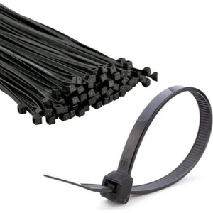 Kablo Bağı Plastik Cırt Kelepçe 4.8X300 mm 30CM 100 Adet Siyah