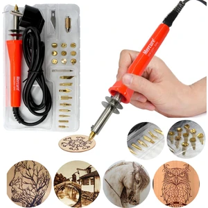 Ahşap Yakma Seti Hobi Dekorasyon 30W 24 Parça