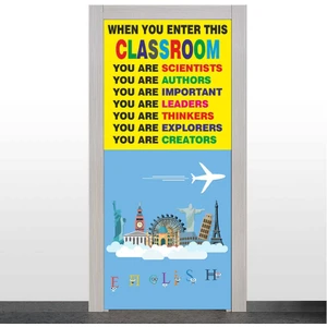 Ingilizce Sınıfı Kapı Giydirme