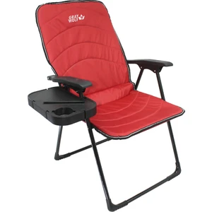 Gray Wolf Quatro Katlanır Masalı Kamp Sandalyesi - Balıkçı Sandalyesi (Kırmızı)