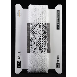 Alka Dantel 11627 Merserize Beyaz Kopanaki  10 mt