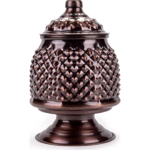 Bronz Piramitli Bakır Şekerlik