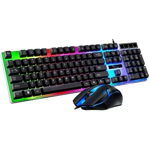 G21B USB LED Işıklı Oyuncu Klavye ve Mouse Set AL-33716