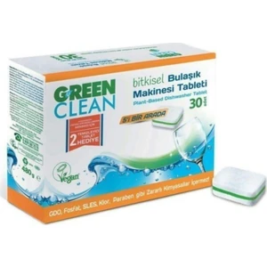 Green Clean Bitkisel Bulaşık Makinası Tableti 30'lu