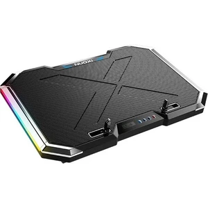 Mc Q8 6 Fanlı Oyuncu Notebook Soğutucu  Stand Yükseklik Ayarlanabilir LED Işıklı AL-33650