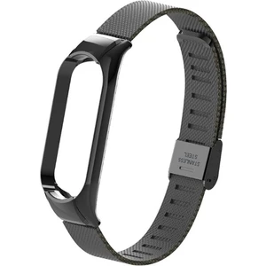 Xiaomi Mi Band 5 Metal Kayış Kordon Kopçalı Milano Loop AL-33497