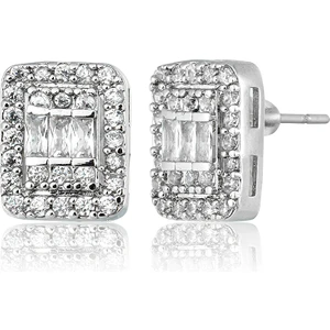 Elika Bijoux Kadın Baget Taşlı Küpe