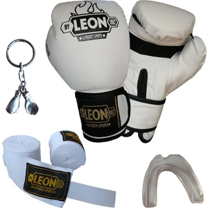 By Leon 1982 Leon Blade Training Boks Eldiveni, Bandaj Dişlik Anahtarlık Seti Beyaz