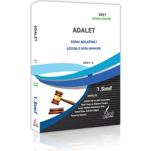 Divit Yayınları Adalet 1. Sınıf 2. Yarıyıl Bahar Dönemi Konu Anlatımlı Soru Bankası