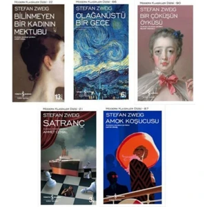 Bilinmeyen Bir Kadının Mektubu - Olağanüstü Bir Gece - Bir Çöküşün Öyküsü - Amok Koşucusu - Stefan Zweig - 5 Kitap Set