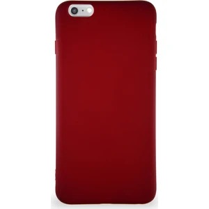 Case World Apple iPhone 6s Plus Kılıf Soft Premier Renkli Silikon Kapak - Mürdüm