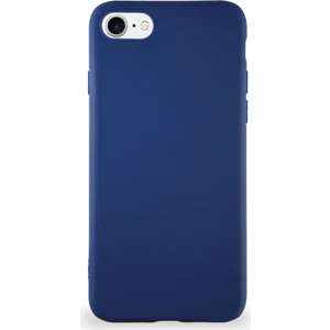 Case World Apple iPhone 7 Kılıf Soft Premier Renkli Silikon Kapak - Lacivert