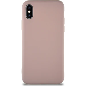 Case World Apple iPhone x Kılıf Soft Premier Renkli Silikon Kapak - Pudra