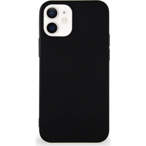 Case World Apple iPhone 12 Mini Kılıf Soft Premier Renkli Silikon Kapak - Siyah