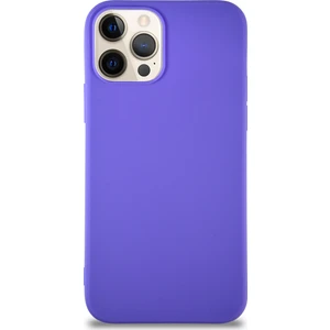Case World Apple iPhone 12 Pro Kılıf Soft Premier Renkli Silikon Kapak - Mor
