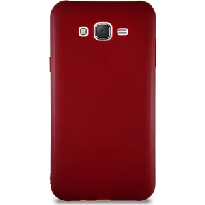 Case World Samsung Galaxy J7 Core Kılıf Soft Premier Renkli Silikon Kapak - Mürdüm