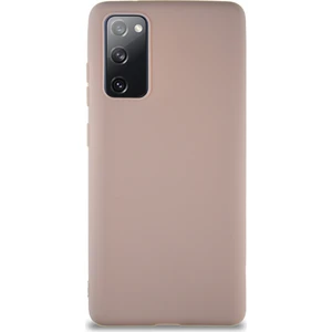Case World Samsung Galaxy S20 Fe Kılıf Soft Premier Renkli Silikon Kapak - Pudra