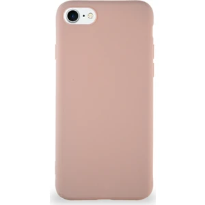 Case World Apple iPhone Se 2020 Kılıf Soft Premier Renkli Silikon Kapak - Pudra