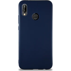 Case World Huawei P20 Lite Kılıf Soft Premier Renkli Silikon Kapak - Lacivert