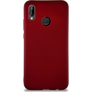 Case World Huawei P20 Lite Kılıf Soft Premier Renkli Silikon Kapak - Mürdüm
