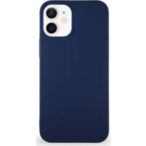 Case World Apple iPhone 12 Mini Kılıf Soft Premier Renkli Silikon Kapak - Lacivert