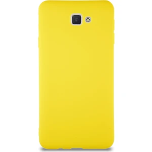 Case World Samsung Galaxy J7 Prime 2 Kılıf Soft Premier Renkli Silikon Kapak - Sarı