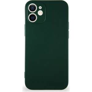 Case World Apple iPhone 12 Kılıf Soft Premier Renkli Silikon Kapak - Yeşil