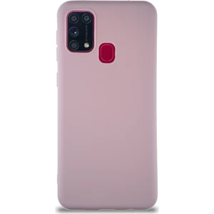 Case World Samsung Galaxy M31 Kılıf Soft Premier Renkli Silikon Kapak - Pudra
