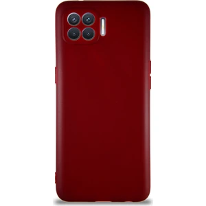 Case World Oppo Reno 4 Lite Kılıf Soft Premier Renkli Silikon Kapak - Mürdüm