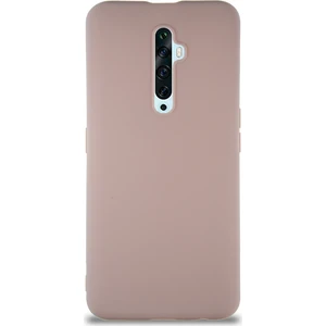 Case World Oppo Reno 2z Kılıf Soft Premier Renkli Silikon Kapak - Pudra
