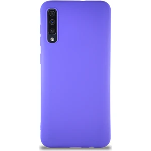 Case World Samsung Galaxy A50 ile Uyumlu Kılıf Soft Premier Renkli Silikon ile Uyumlu Kapak - Mor