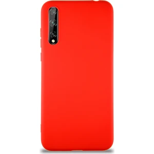 Case World Huawei P Smart S Kılıf Soft Premier Renkli Silikon Kapak - Kırmızı