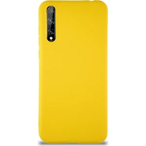Case World Huawei P Smart S Kılıf Soft Premier Renkli Silikon Kapak - Sarı