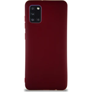 Case World Samsung Galaxy A31 Kılıf Soft Premier Renkli Silikon Kapak - Mürdüm