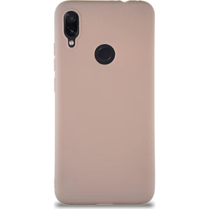 Case World Xiaomi Redmi Note 7 Kılıf Soft Premier Renkli Silikon Kapak - Pudra