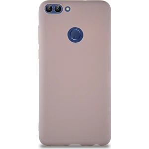 Case World Huawei P Smart Kılıf Soft Premier Renkli Silikon Kapak - Pudra