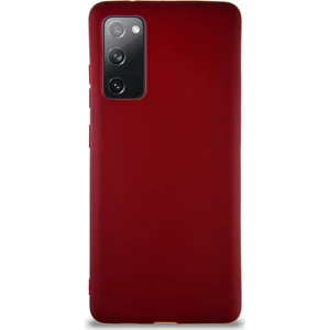 Case World Samsung Galaxy S20 Fe Kılıf Soft Premier Renkli Silikon Kapak - Mürdüm