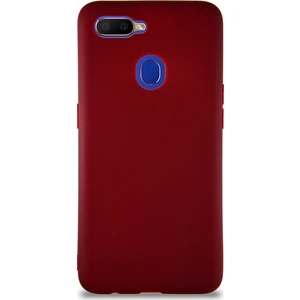 Case World Oppo A5S Kılıf Soft Premier Renkli Silikon Kapak - Mürdüm