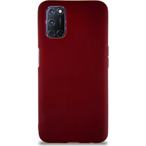 Case World Oppo A52 Kılıf Soft Premier Renkli Silikon Kapak - Mürdüm