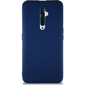 Case World Oppo Reno 2z Kılıf Soft Premier Renkli Silikon Kapak - Lacivert